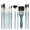 Creative Mark Mimik Squirrel Professional Watercolor Brushes Set of 12 High Color Load Synthetic Squirrel Brush Set with Filbert, Flat Wash, Rigger, Round, Fan, Script Liner, Oval Wash & Jumbo Wash